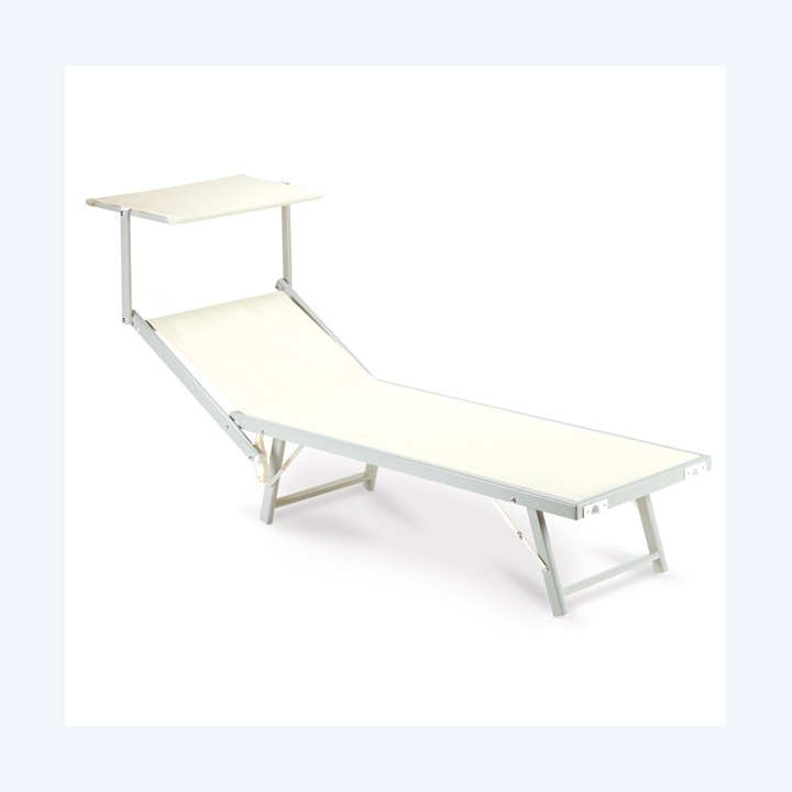 Lettino con copertura Ibiza 36 x 186 x — 91698 | Ecotempo