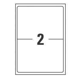 Etichette adesive coprenti BlockOut in — 91798 | Ecotempo