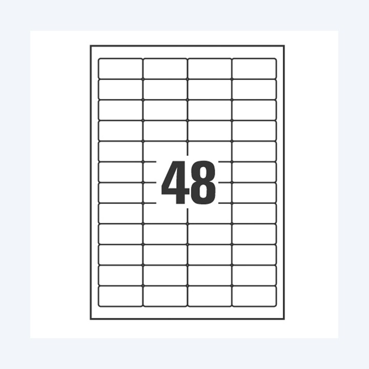 Etichette adesive coprenti BlockOut in — 91801 | Ecotempo