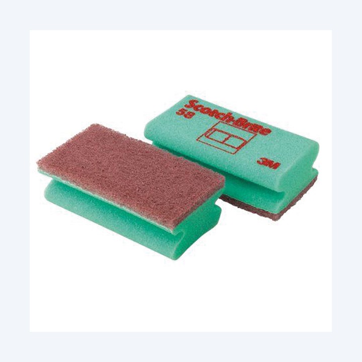 Spugne accoppiate verde Scotch-Brite conf.10 pezzi | Ecotempo