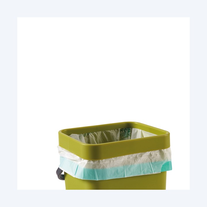 Pattumiera Gino per rifiuti organici 5 L verde Perfetto | Ecotempo