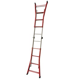 Scala telescopica Everest 4+4 gradini acciaio X-Robust | Ecotempo