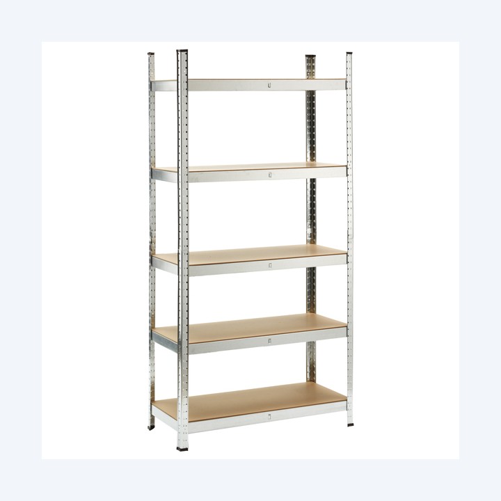 Scaffale 5 ripiani 180 x 40 x 90cm metallo/MDF X-Robust | Ecotempo
