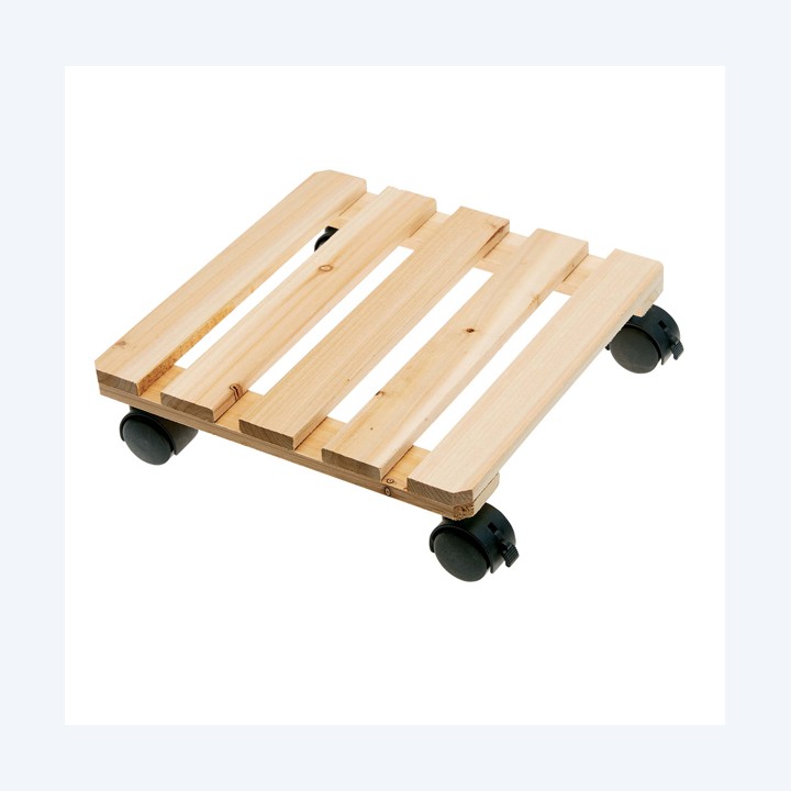 Trolley portavaso in legno 30 x 30 cm Verdemax | Ecotempo