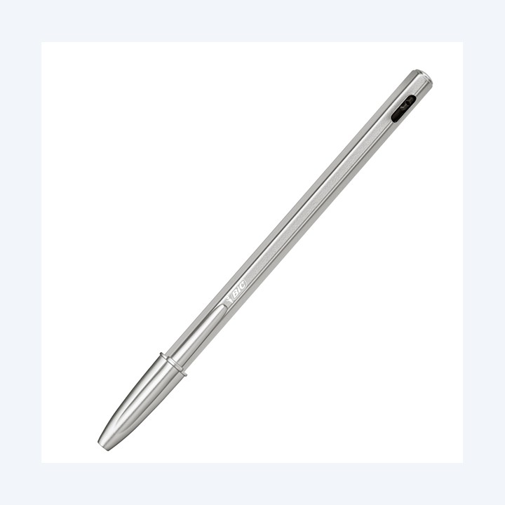 Penna sfera Cristal RèNew con cappuccio 1 mm nero Bic | Ecotempo