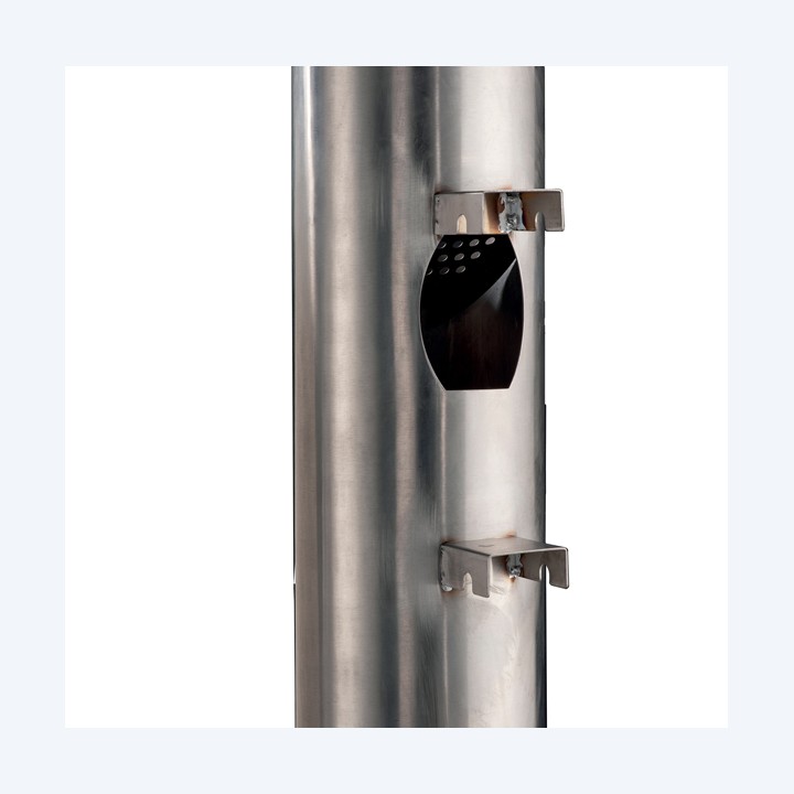 Posacenere murale Birkin acciaio inox satinato Medial | Ecotempo
