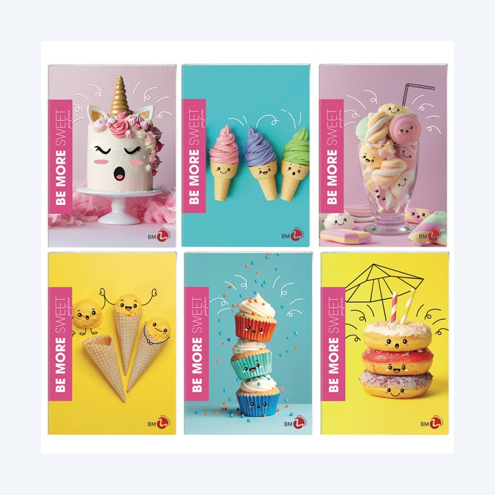 Maxiquaderno Be More Sweet A4 1 rigo — 92587 | Ecotempo