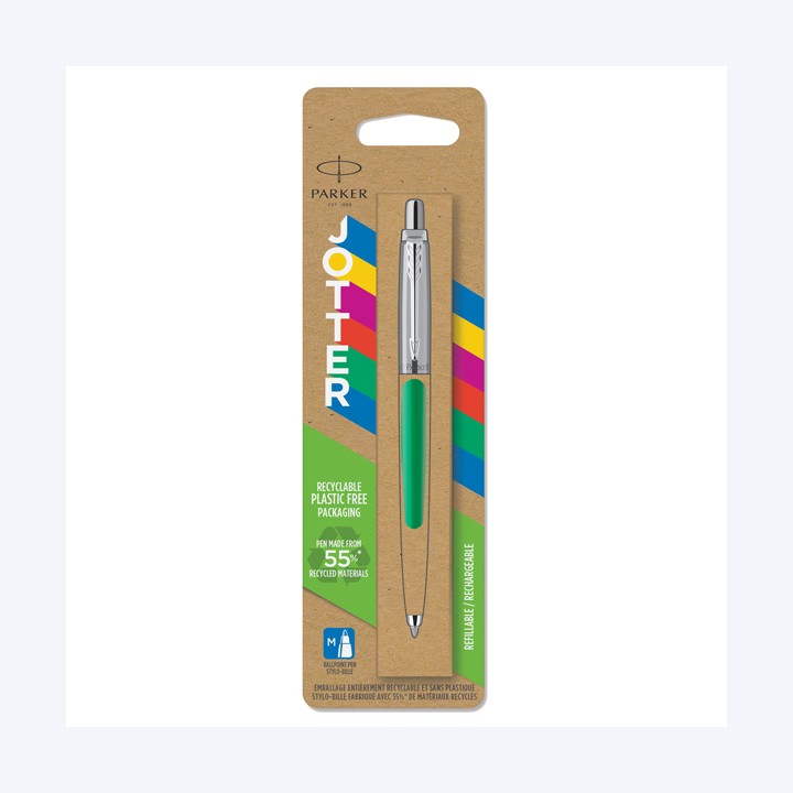 Penna sfera Jotter Original punta M fusto verde Parker | Ecotempo