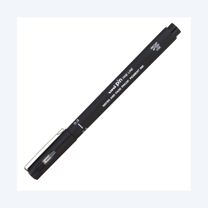 Pin fineliner punta 0,3 mm nero Uni Mitsubishi | Ecotempo