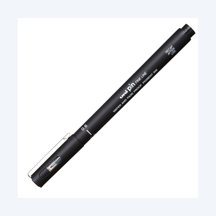 Pin fineliner punta 0,6 mm nero Uni Mitsubishi | Ecotempo