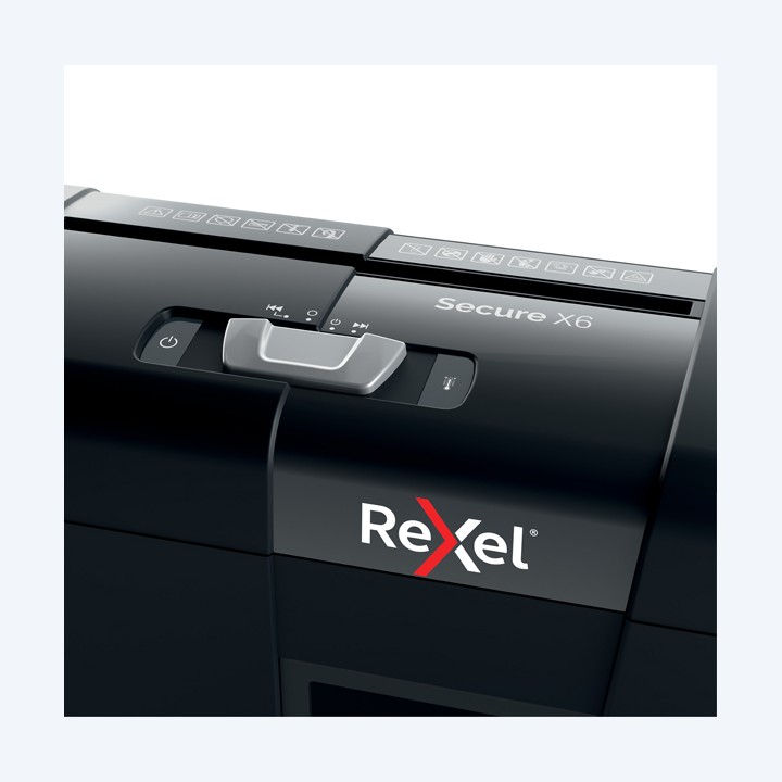 Distruggidocumenti Secure X6 a frammenti Rexel | Ecotempo