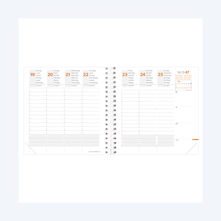 QUOVADIS Agenda settimanale Time&Life — 92989 | Ecotempo