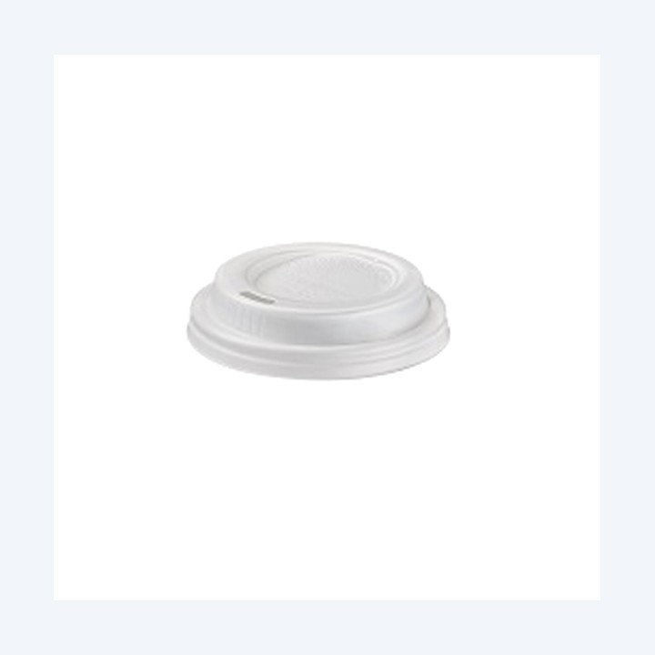 Tappo per bicchiere in CPLA bianco 115 — 93207 | Ecotempo