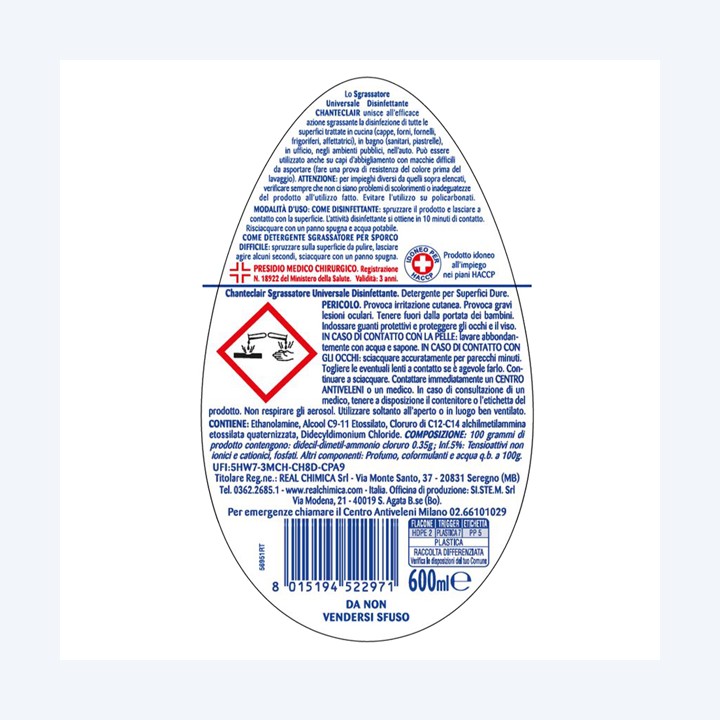 Sgrassatore disinfettante Up Side Down — 93248 | Ecotempo