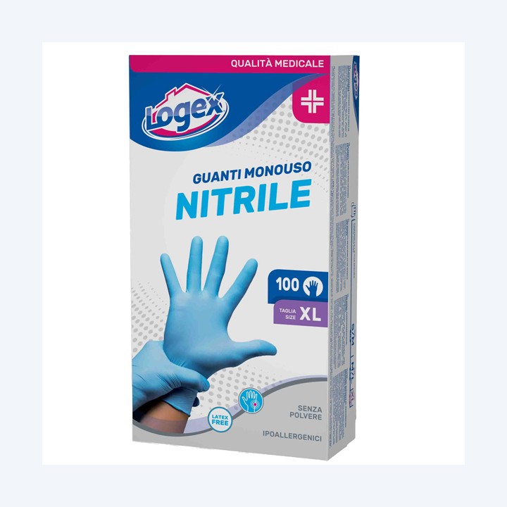 Guanti in nitrile non talcato per uso — 93565 | Ecotempo