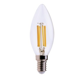 Lampada Led candela 6W E14 6000K luce bianca fredda MKC | Ecotempo