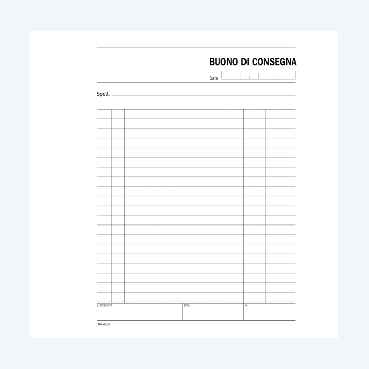 Blocco buoni consegna 148 x 215 mm 100 — 93652 | Ecotempo