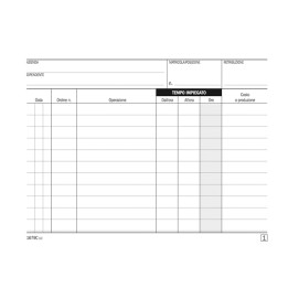 Blocco rapporto lavori 50/2 copie — 93656 | Ecotempo