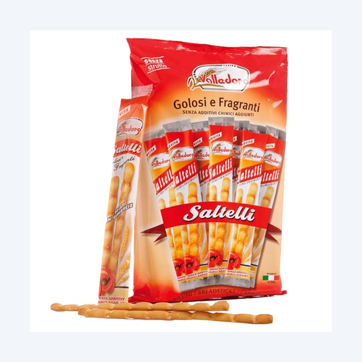 Grissini Saltelli 240 gr multipack 18 — 93837 | Ecotempo