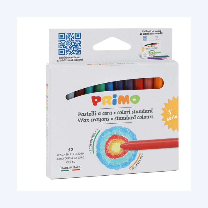 Pastelli a cera Ø 9 mm x 85 mm Primo — 93845 | Ecotempo