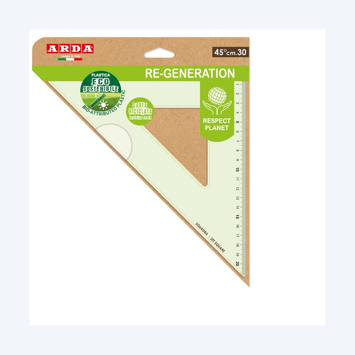 Squadra Re-generation 45° 30 cm Arda | Ecotempo
