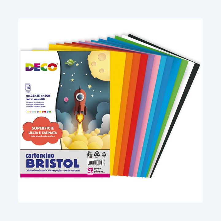 Cartoncino Bristol 25 x 35 cm 200 gr — 93940 | Ecotempo