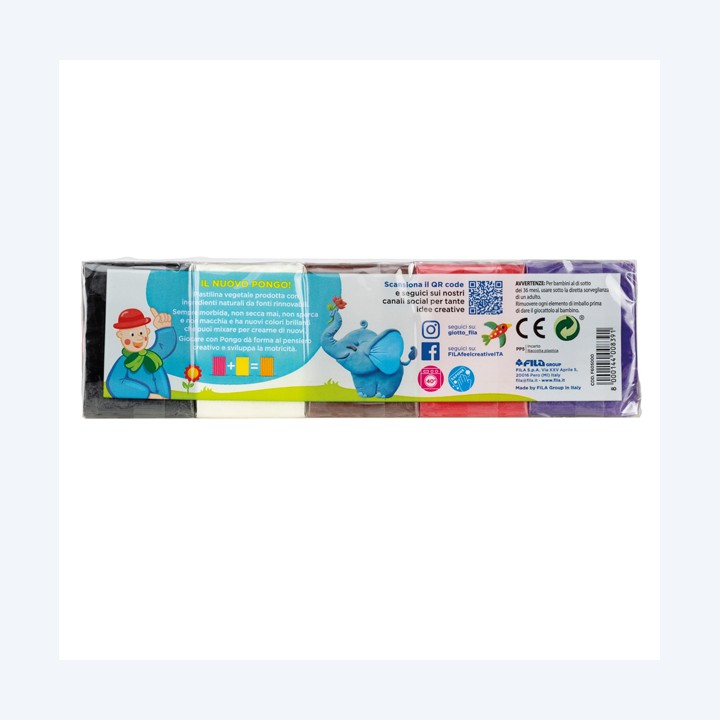 Pasta Pongo panetto 50 gr colori — 93965 | Ecotempo