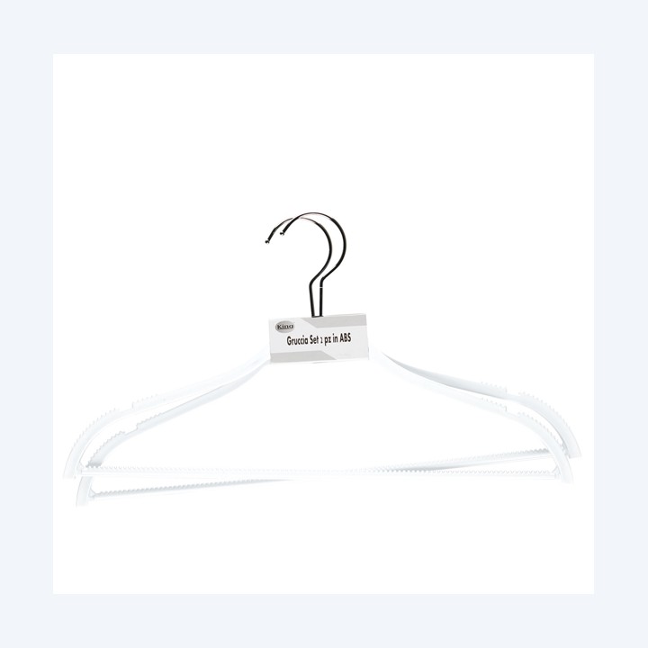 Gruccia antiscivolo 42 x 0,6 cm bianco — 93998 | Ecotempo
