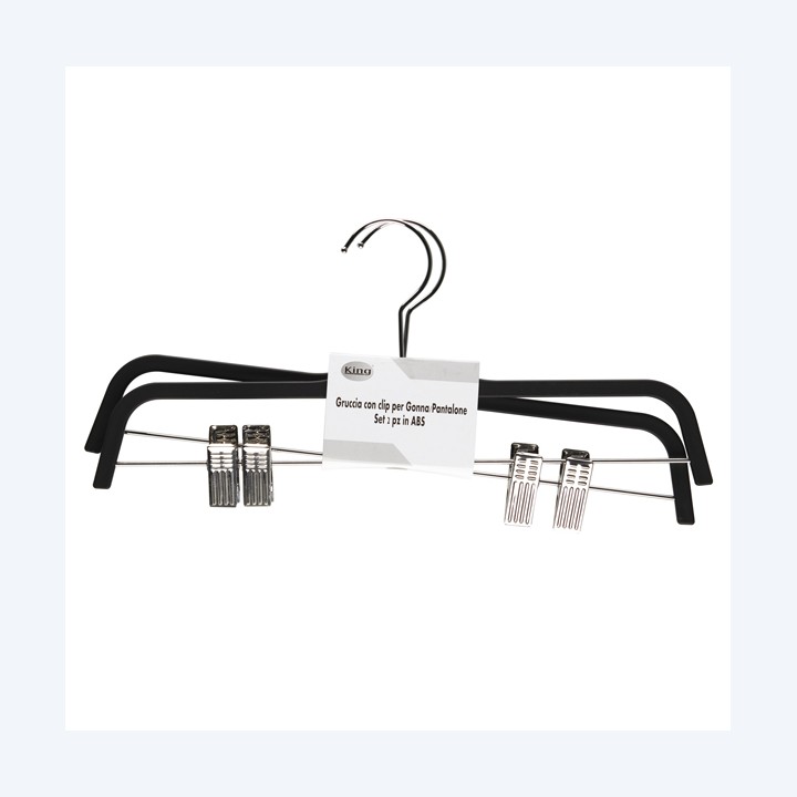 Gruccia antiscivolo 37 x 0,6 cm nero — 93999 | Ecotempo