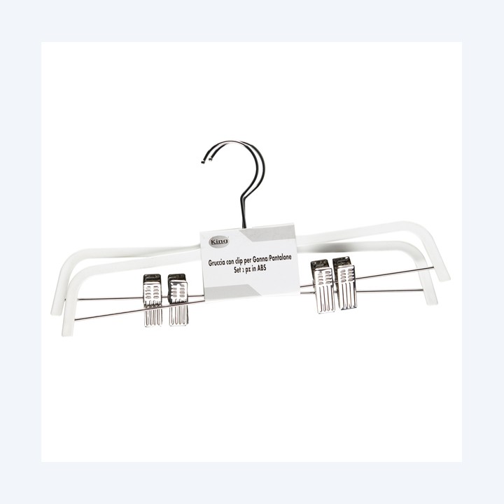 Gruccia antiscivolo 37 x 0,6 cm bianco — 94000 | Ecotempo