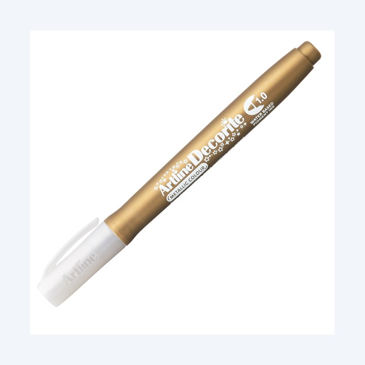 Marcatore Decorite punta tonda 1.0 mm oro Artline | Ecotempo