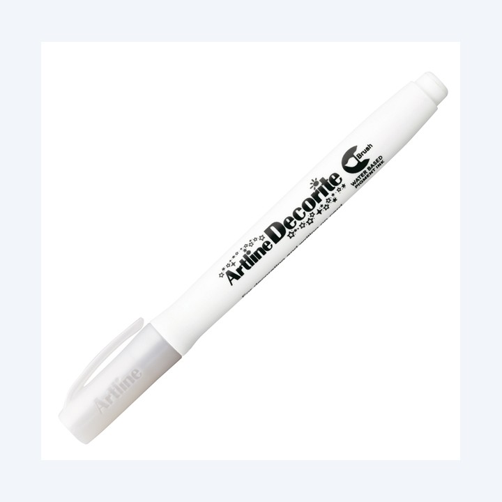 Marcatore Decorite punta pennello bianco Artline | Ecotempo