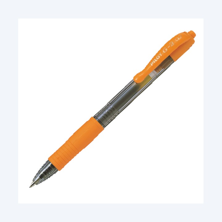 Roller gel a scatto G-2 punta 0,7mm arancio Pilot | Ecotempo