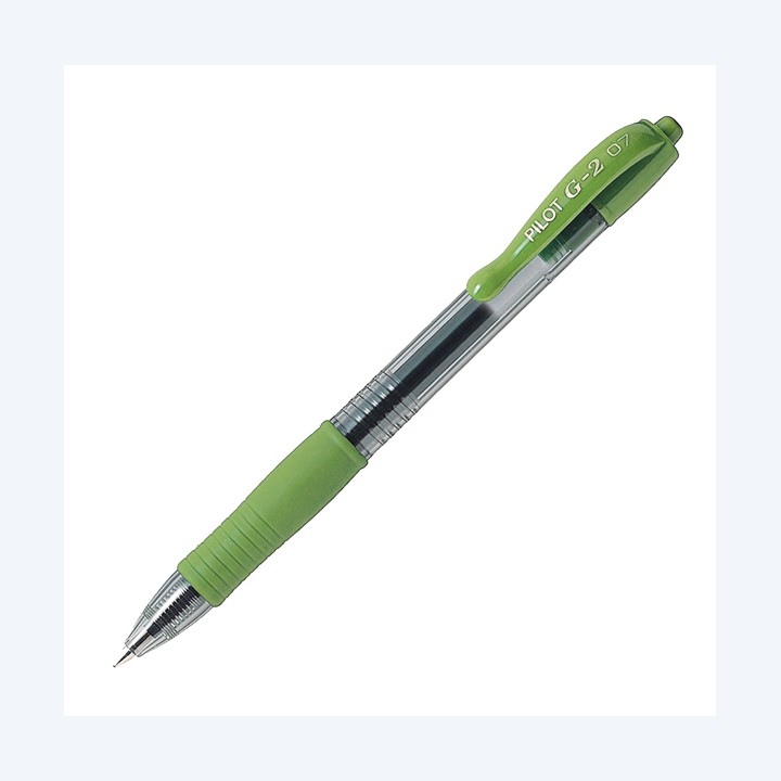 Roller gel a scatto G-2 punta 0,7mm verde chiaro Pilot | Ecotempo