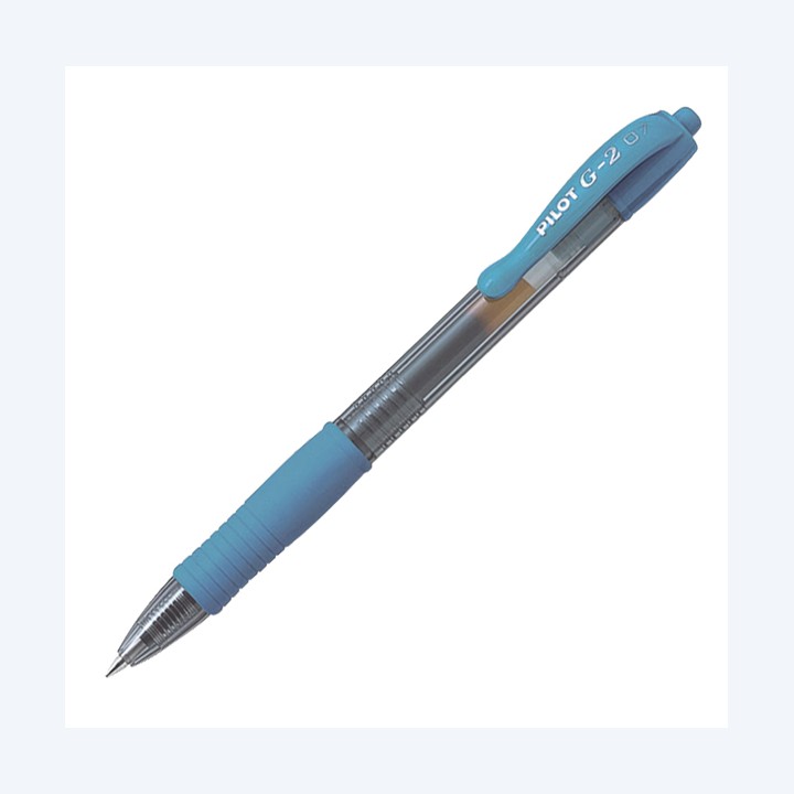 Roller gel a scatto G-2 punta 0,7mm celeste Pilot | Ecotempo