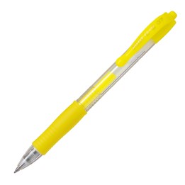 Roller gel a scatto G-2 punta 0,7mm giallo neon Pilot | Ecotempo