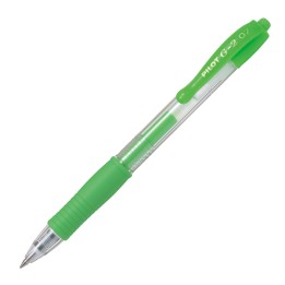 Roller gel a scatto G-2 punta 0,7mm verde neon Pilot | Ecotempo