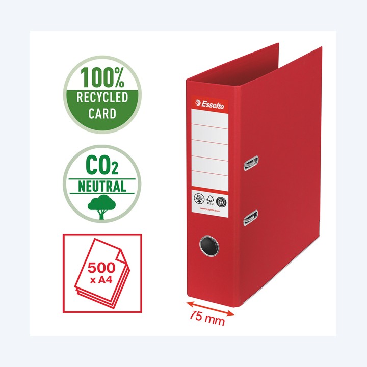 Registratore a leva CO2 neutral A4 — 94145 | Ecotempo
