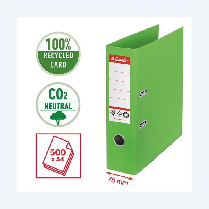 Registratore a leva CO2 neutral A4 — 94146 | Ecotempo