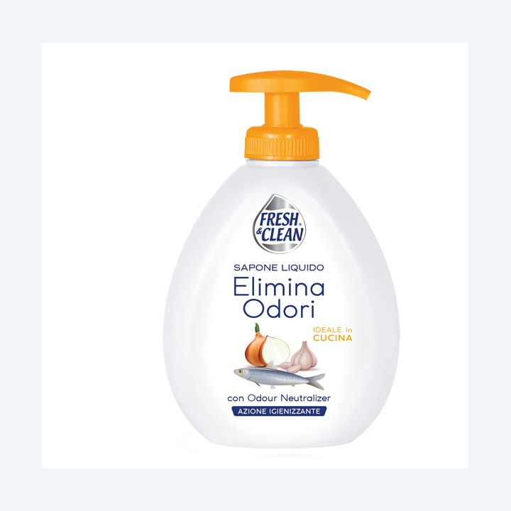 Sapone Gel liquido elimina odori 300 ml Fresh&Clean | Ecotempo