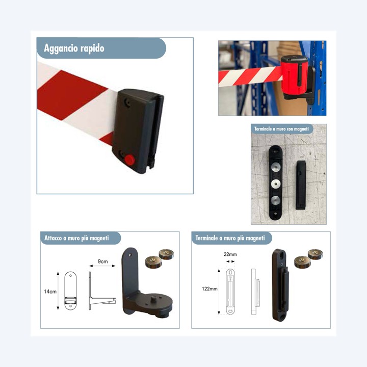 Kit testina Rondo Tensa con fissaggio — 94343 | Ecotempo
