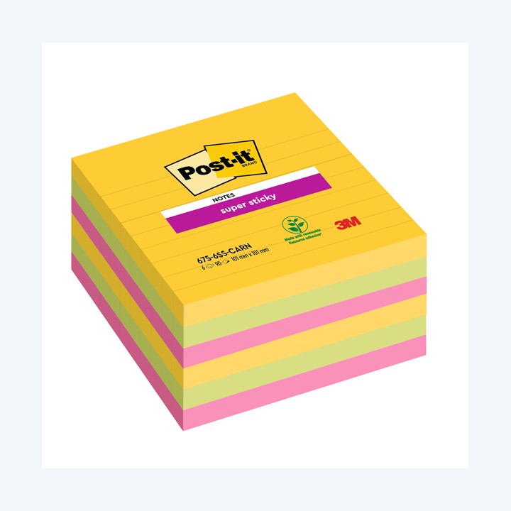 Blocco Post-it Super Sticky — 94359 | Ecotempo