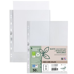 Buste forate Gea 100 PP riciclato — 94533 | Ecotempo