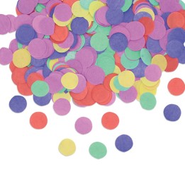 Coriandoli Ø 2 cm in carta colori assortiti Big Party | Ecotempo