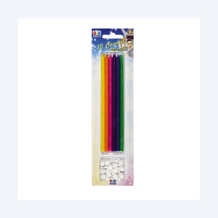 Candeline matite 15 cm colori assortiti — 94670 | Ecotempo
