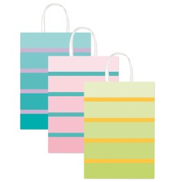 Shopper bicolor con manici carta — 94709 | Ecotempo