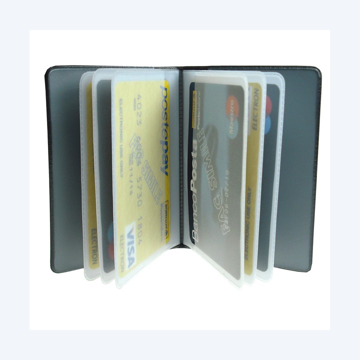 Portacard a libro 14 scomparti in PVC — 94722 | Ecotempo