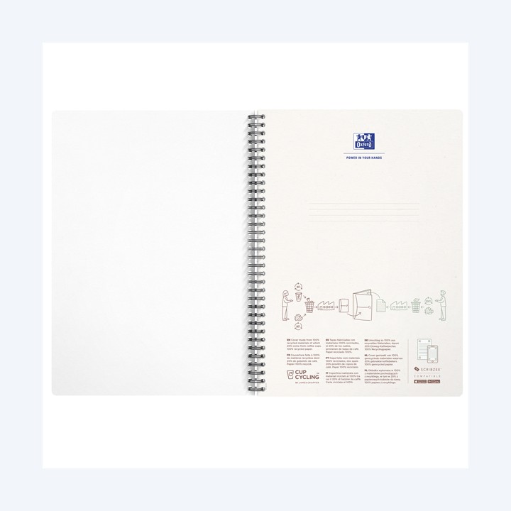 Maxiquaderno spiralato Rec'up A4 1 rigo — 94883 | Ecotempo
