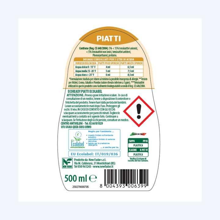 Detersivo piatti concentrato — 94902 | Ecotempo