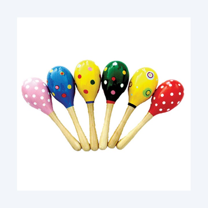 Coppia di maracas in legno 20 x 5,5 cm — 94955 | Ecotempo